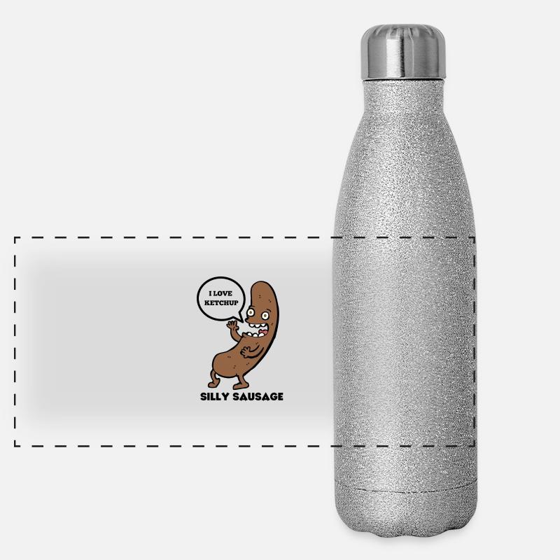 DUMME WURST Panorama Glitzer Isolierflasche 500 ml