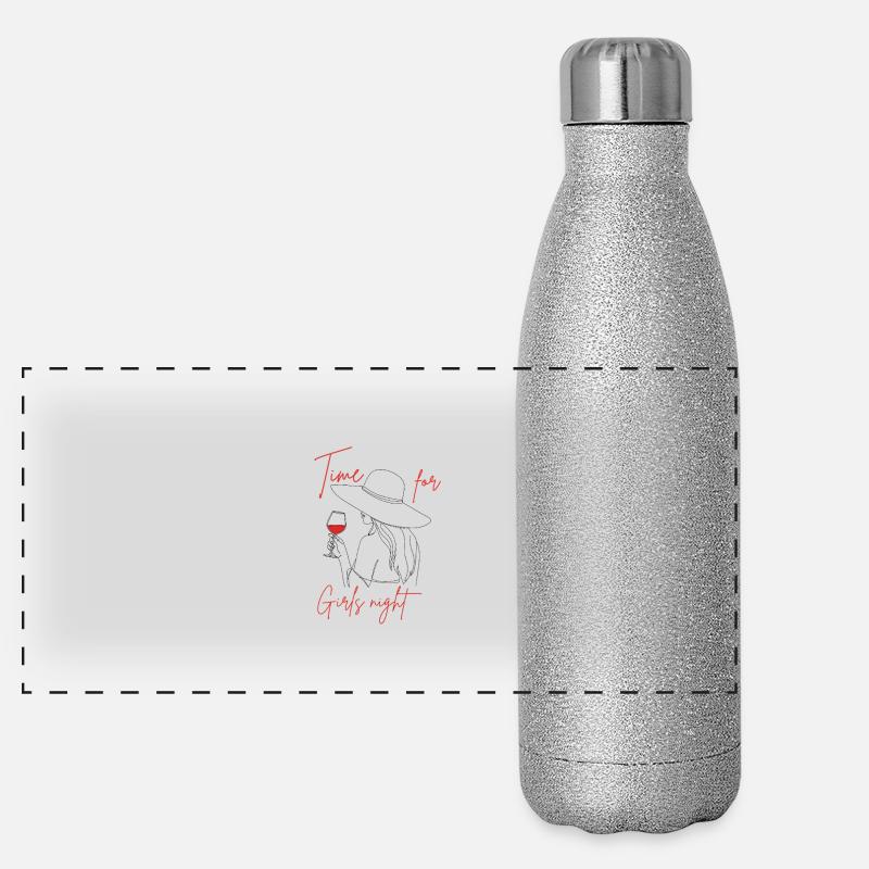 C’est l’heure d’une soirée entre filles ? Gourde isotherme panoramique pailletée 500 ml
