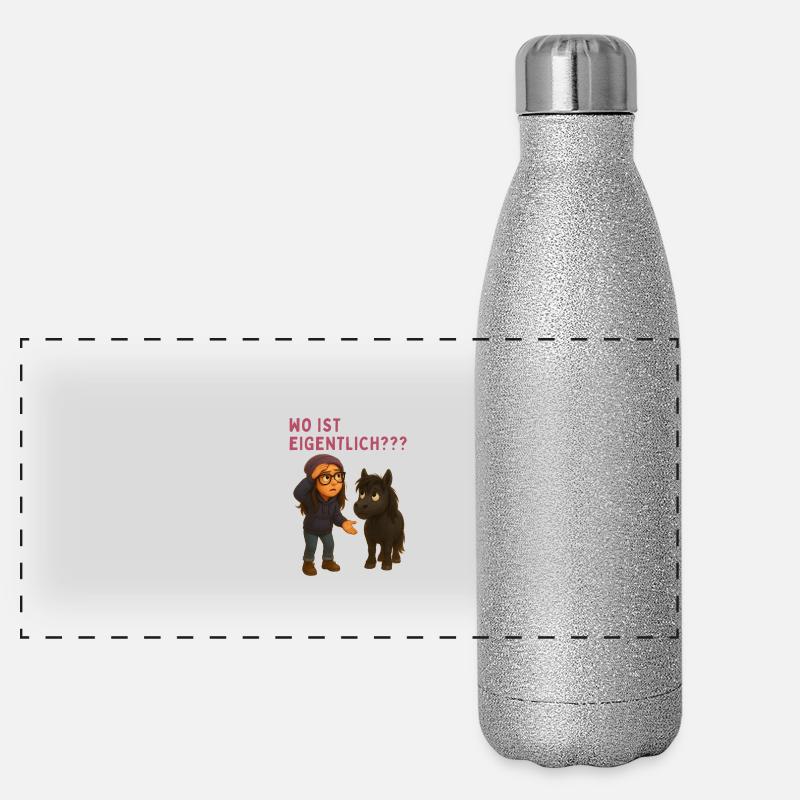 Wo ist eigentlich – Charly & Oskar Panorama Glitzer Isolierflasche 500 ml