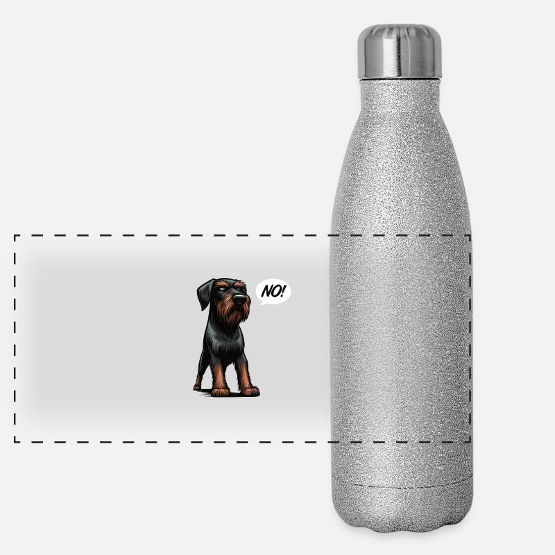 Pas de propriétaire allemand à poil dur allemand Gourde isotherme panoramique pailletée 500 ml