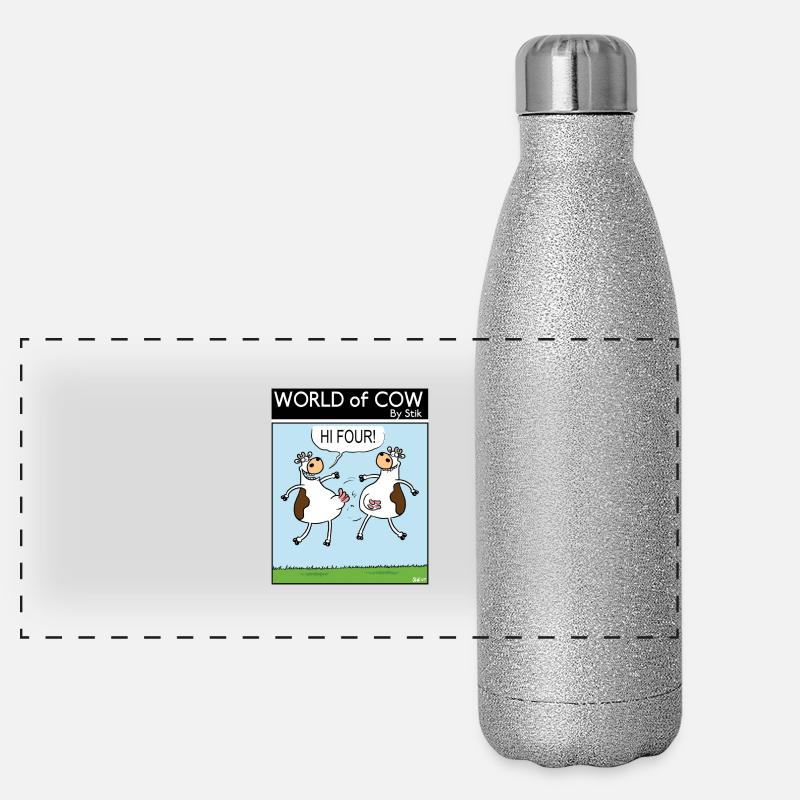 HALLO VIER! Panorama Glitzer Isolierflasche 500 ml