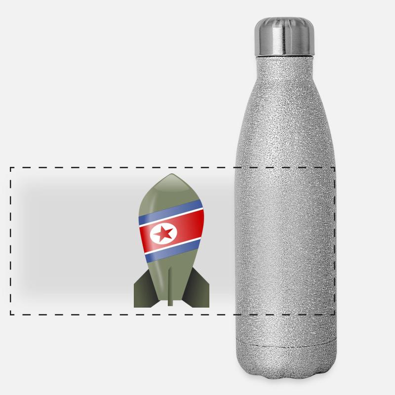 bombe Corée du Nord Gourde isotherme panoramique pailletée 500 ml