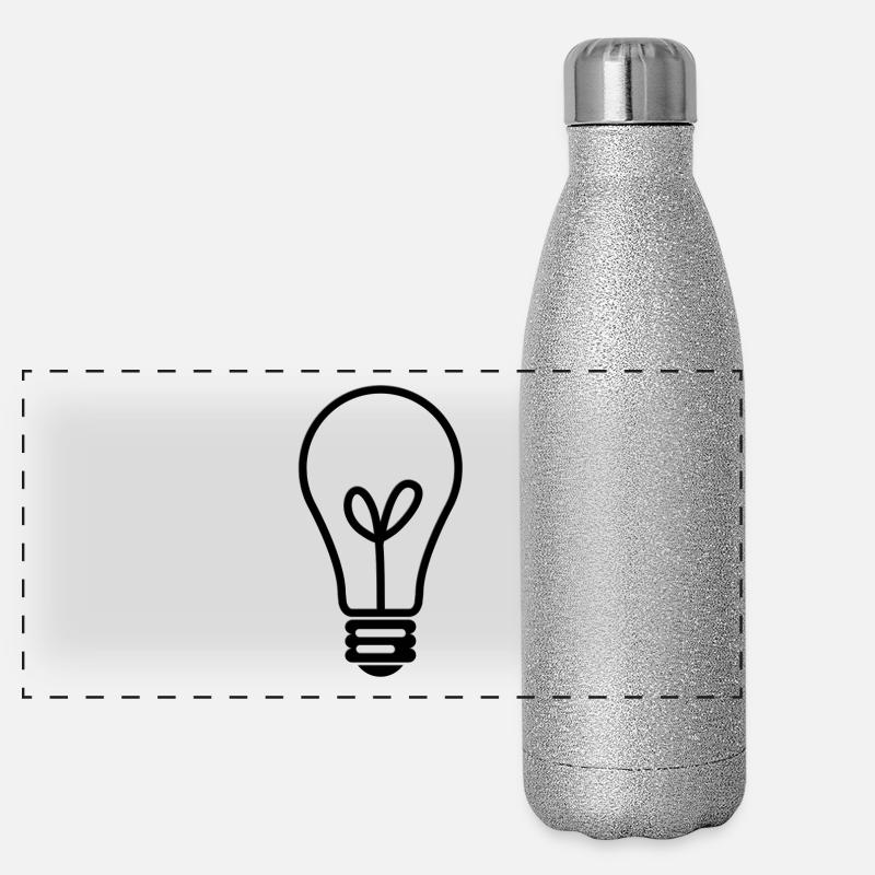 lightbulb light bulb gluehbnene gluehlampe lamp12 Panoramic Glitter Thermal Bottle 500 ml