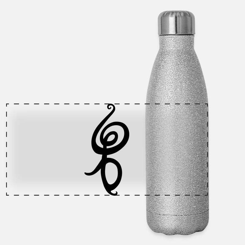 Hakuna Matata - African Symbol Panorama Glitzer Isolierflasche 500 ml