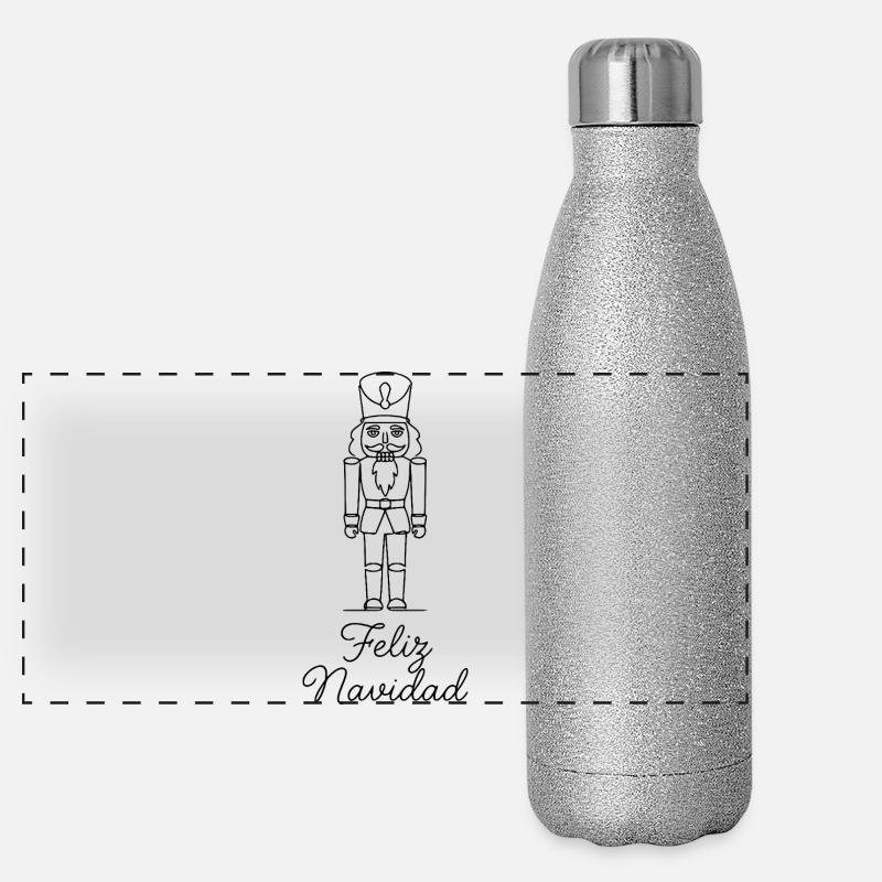 Noël Casse-Noisette de Feliz Navidad Gourde isotherme panoramique pailletée 500 ml