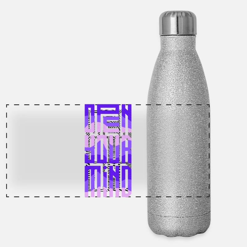 Neon Block Gradient Panoramic Glitter Thermal Bottle 500 ml