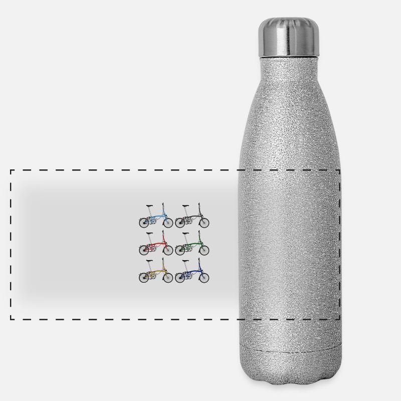 Brompton Bikes Panorama Glitzer Isolierflasche 500 ml