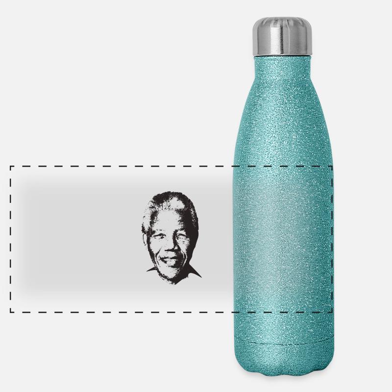 Nelson Mandela Panoramic Glitter Thermal Bottle 500 ml