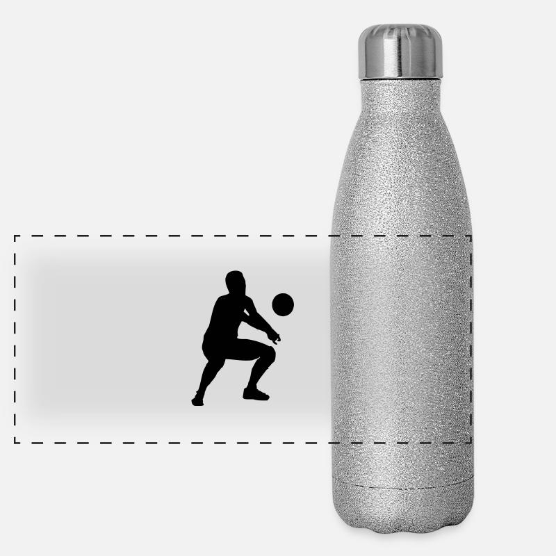 volleyball bagger Panorama Glitzer Isolierflasche 500 ml
