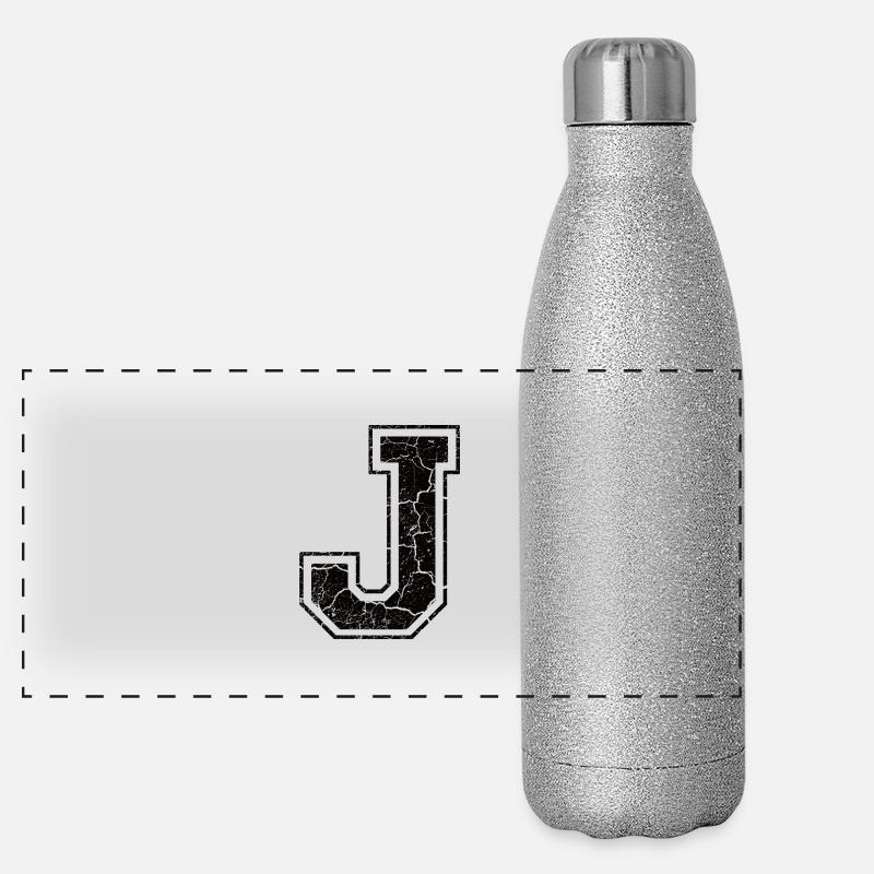 Un caractère un joule in Grunge-Look Gourde isotherme panoramique pailletée 500 ml