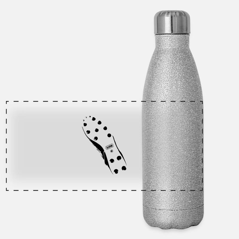 Zlatan / Schwarz Panorama Glitzer Isolierflasche 500 ml