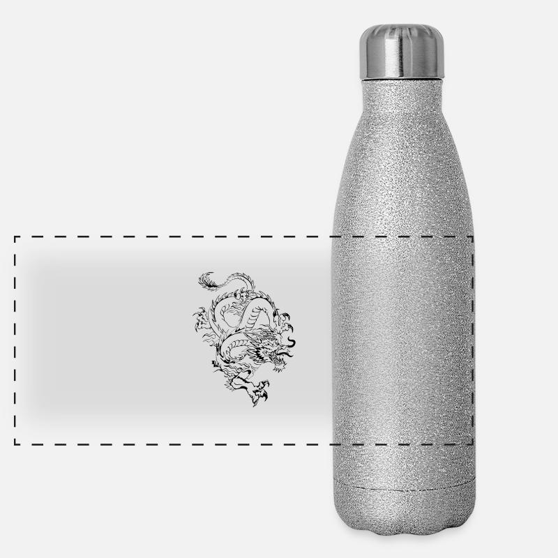 Chinese Dragon 2 by DK Panoramic Glitter Thermal Bottle 500 ml
