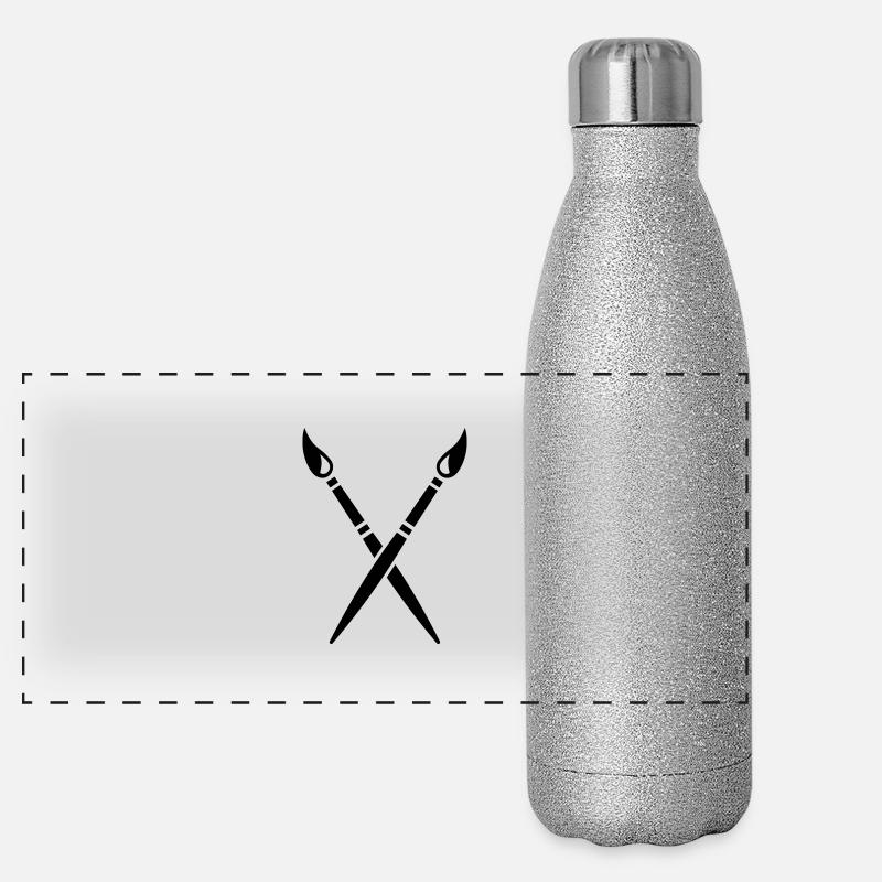 Pinceau Gourde isotherme panoramique pailletée 500 ml