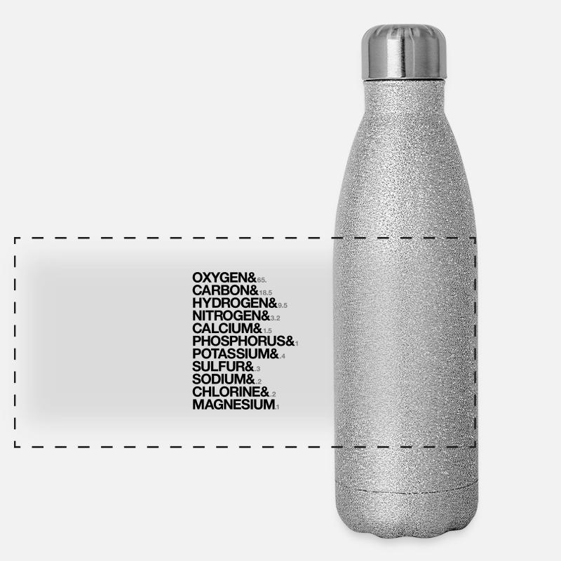 Elements of human body Panoramic Glitter Thermal Bottle 500 ml