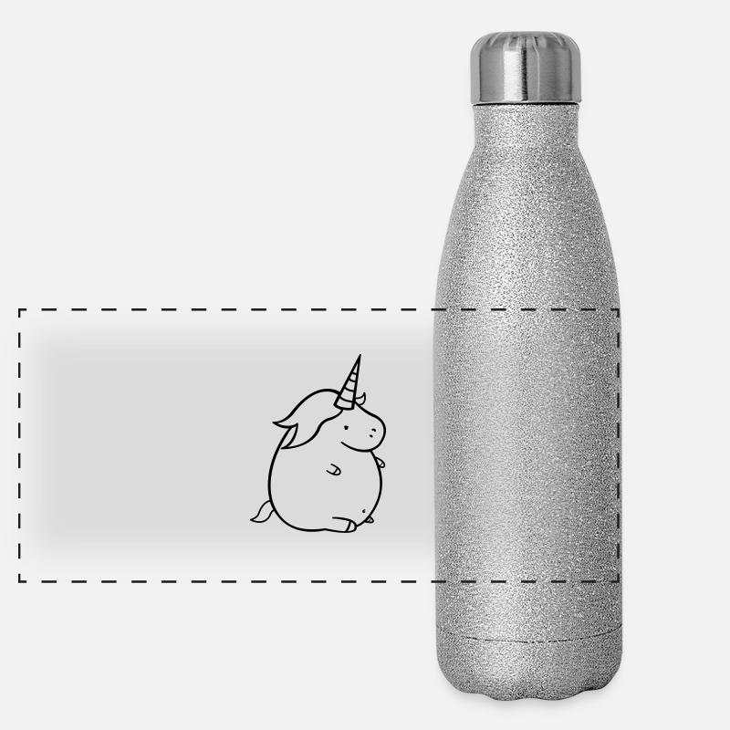 fat_unicorn Gourde isotherme panoramique pailletée 500 ml