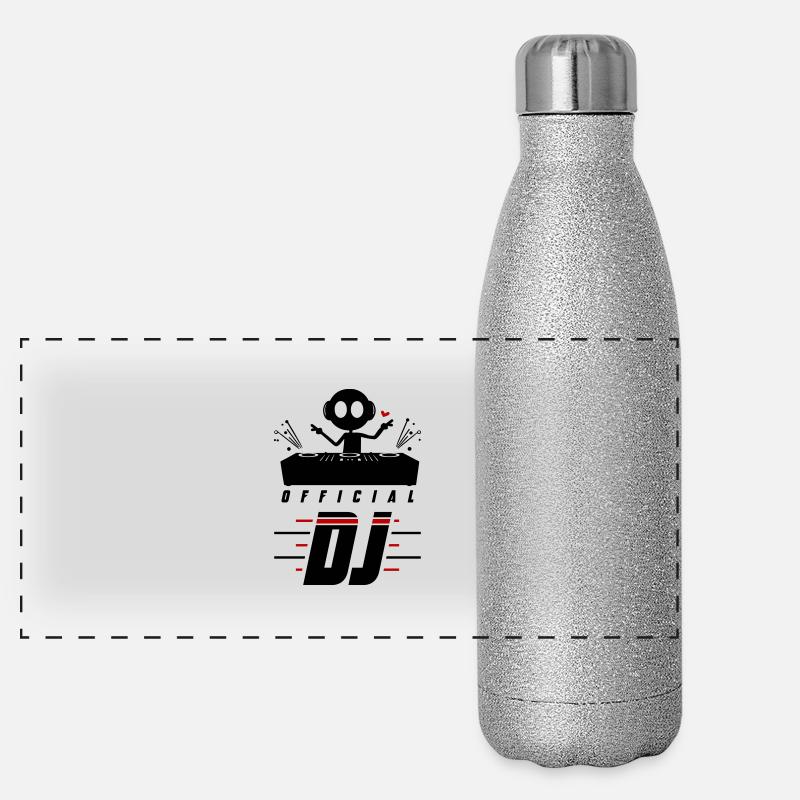 Dj Turntables Festival Panoramic Glitter Thermal Bottle 500 ml