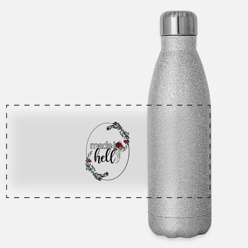 Fabriqué en brillant Gourde isotherme panoramique pailletée 500 ml