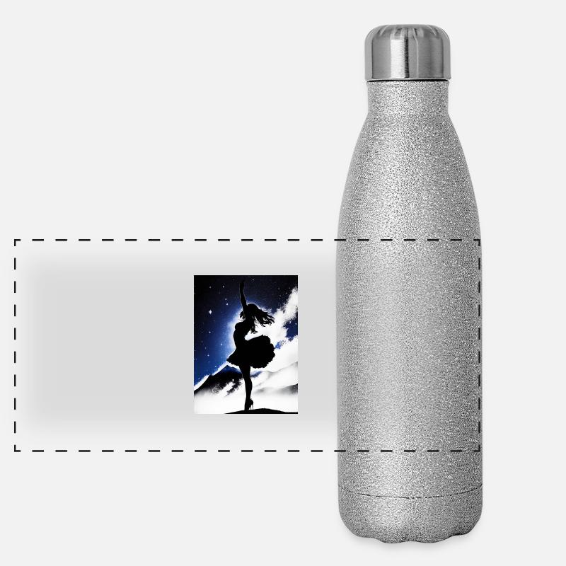 SWS GIRL IN SPACE Panoramic Glitter Thermal Bottle 500 ml
