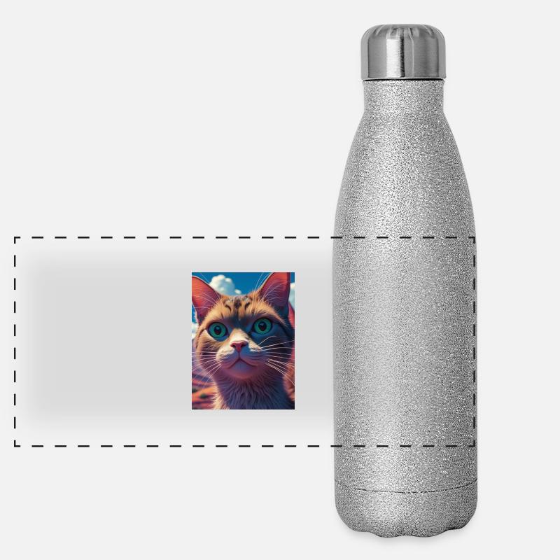 Cybercat Panoramic Glitter Thermal Bottle 500 ml