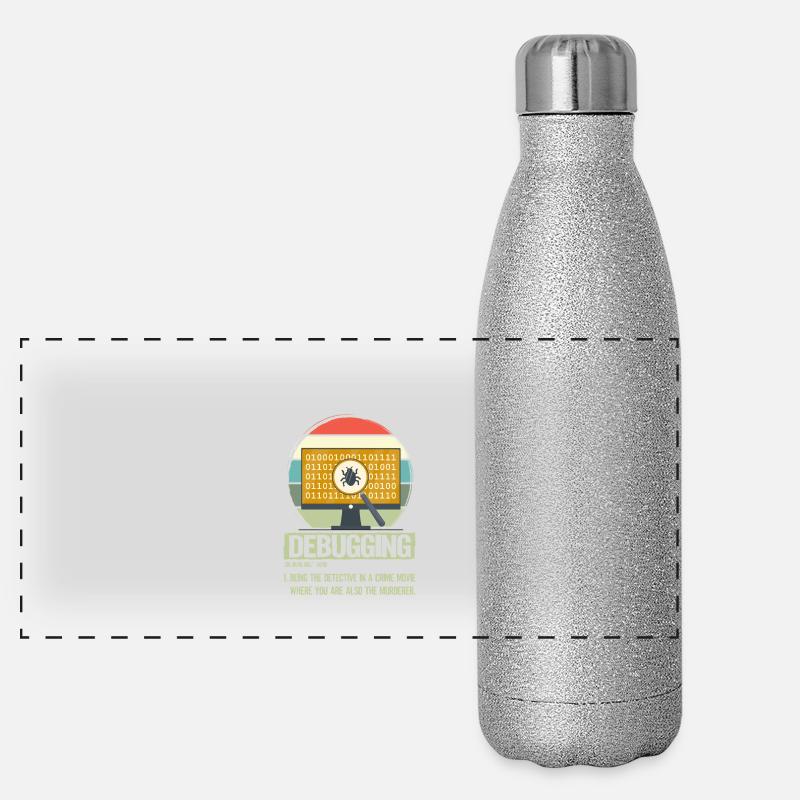 Debuggen Panorama Glitzer Isolierflasche 500 ml