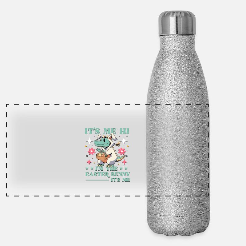 Dicton drôle de Pâques Gourde isotherme panoramique pailletée 500 ml