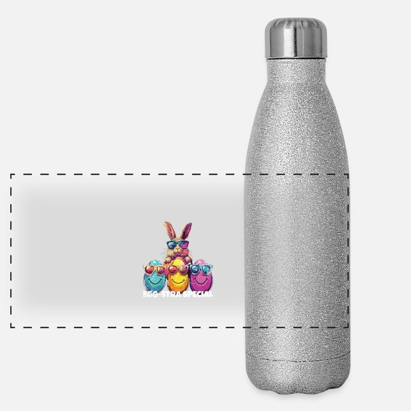 Oeufs de Pâques spéciaux Egg-stra Gourde isotherme panoramique pailletée 500 ml