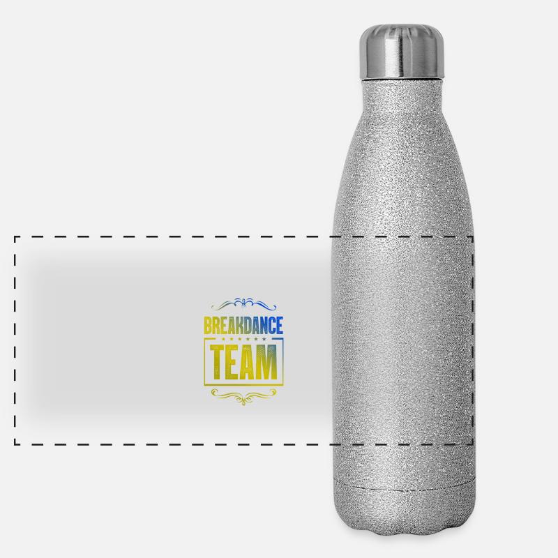 Équipe de breakdance Gourde isotherme panoramique pailletée 500 ml