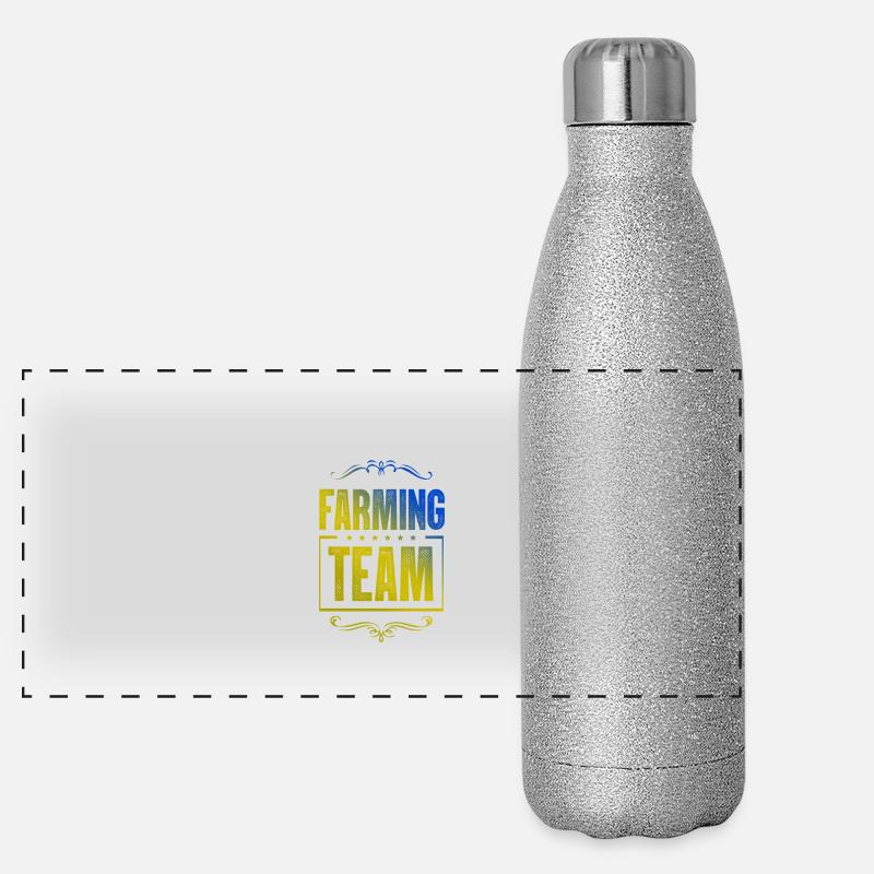 Équipe d’agriculteurs Gourde isotherme panoramique pailletée 500 ml