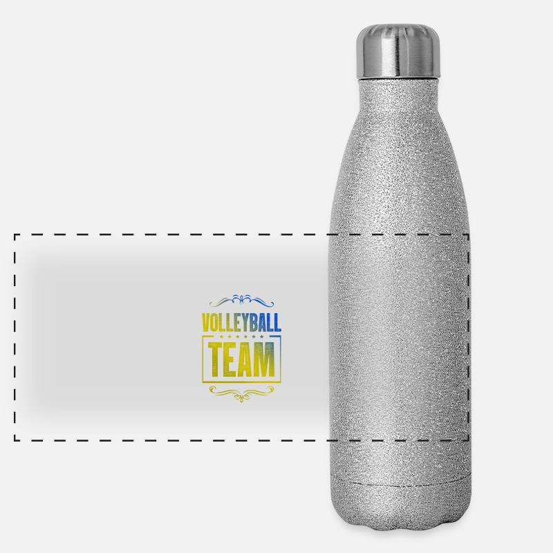 Équipe de volley-ball Gourde isotherme panoramique pailletée 500 ml
