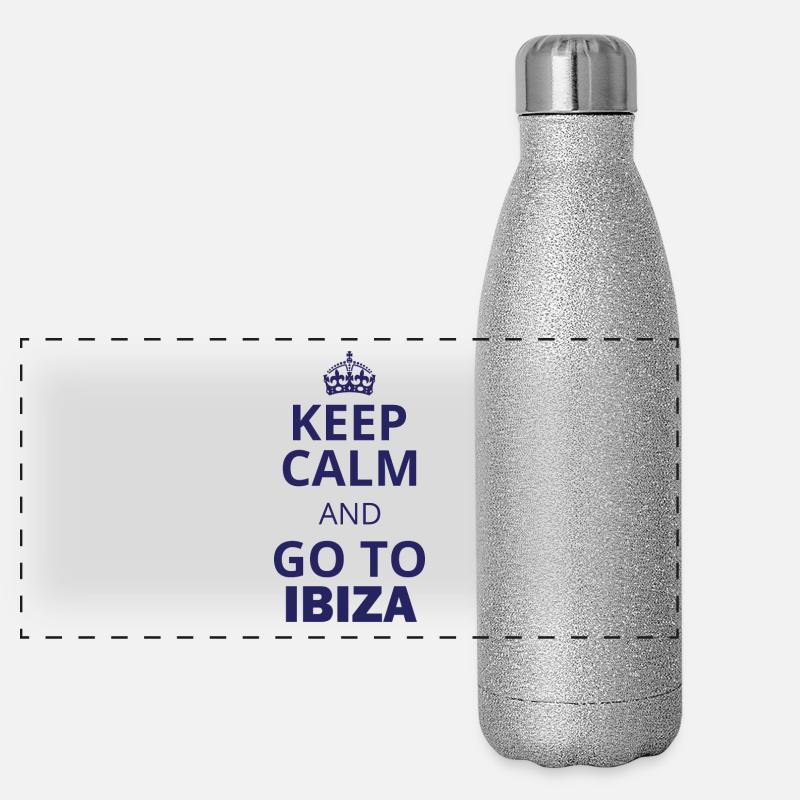 Ibiza Panorama Glitzer Isolierflasche 500 ml