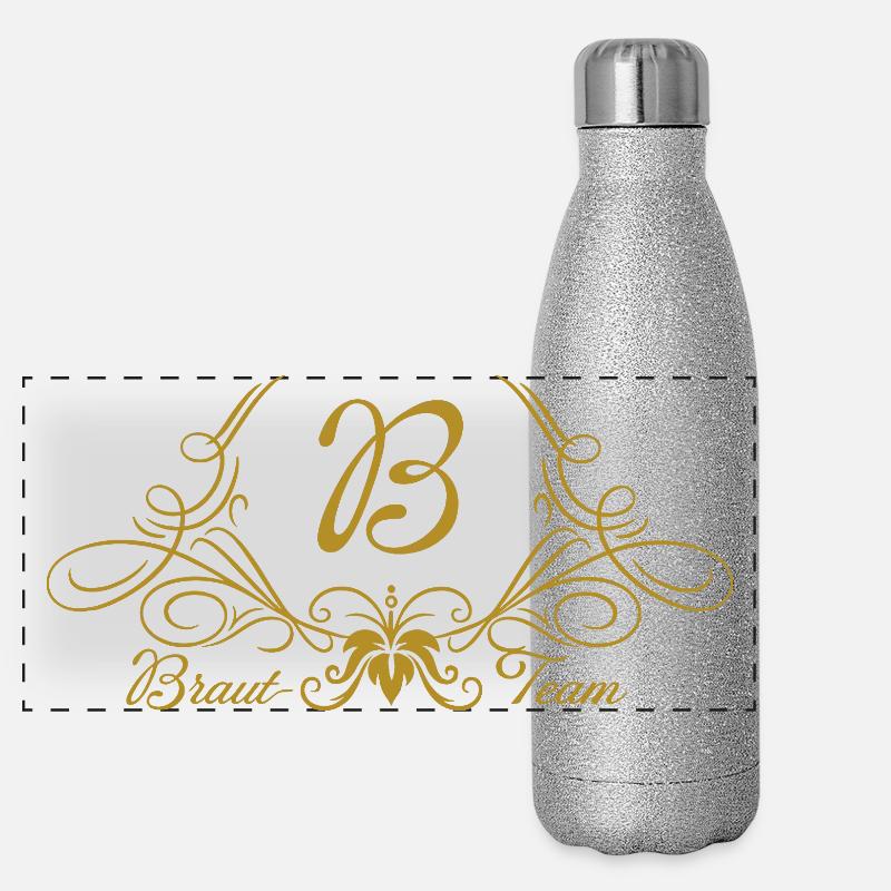 Ornement de l’équipe nuptiale en or Gourde isotherme panoramique pailletée 500 ml