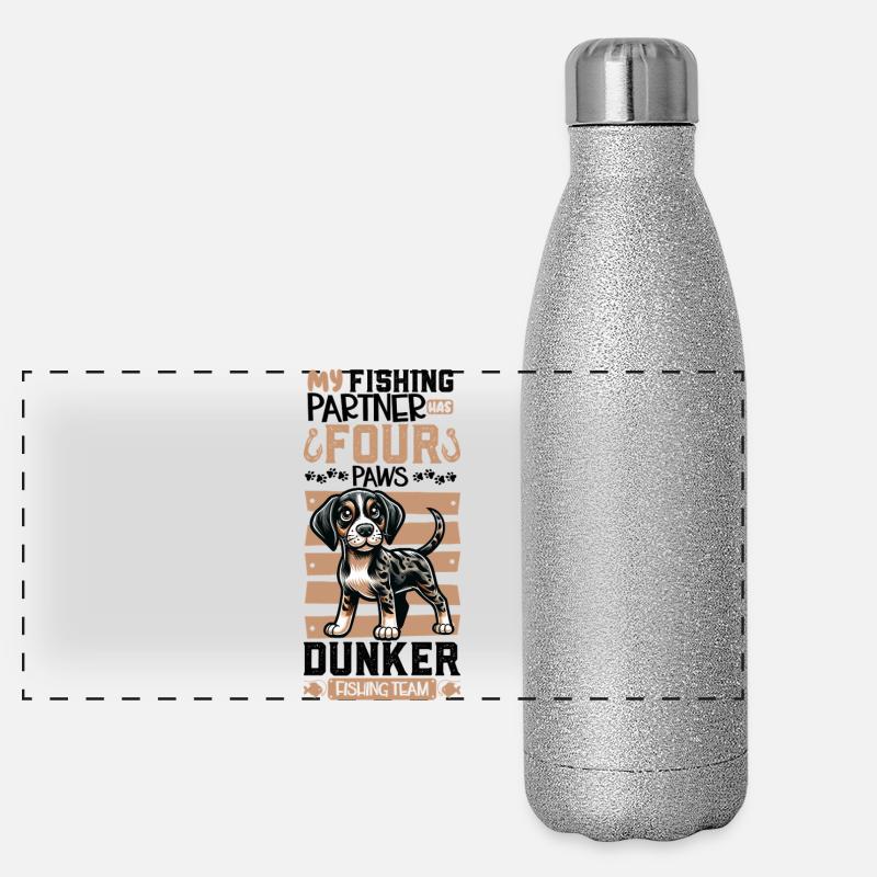 Pêche et dunker Gourde isotherme panoramique pailletée 500 ml