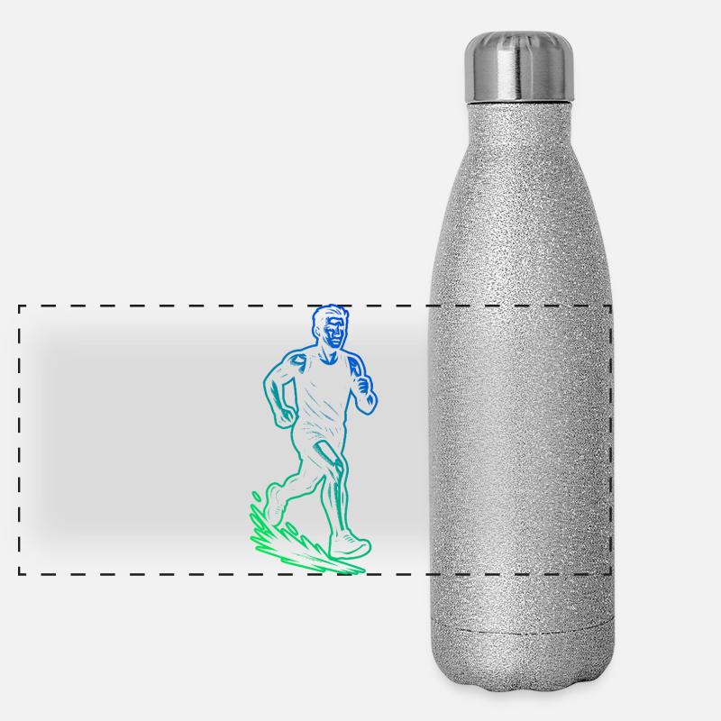 Easy Running Timeless Design Panoramic Glitter Thermal Bottle 500 ml
