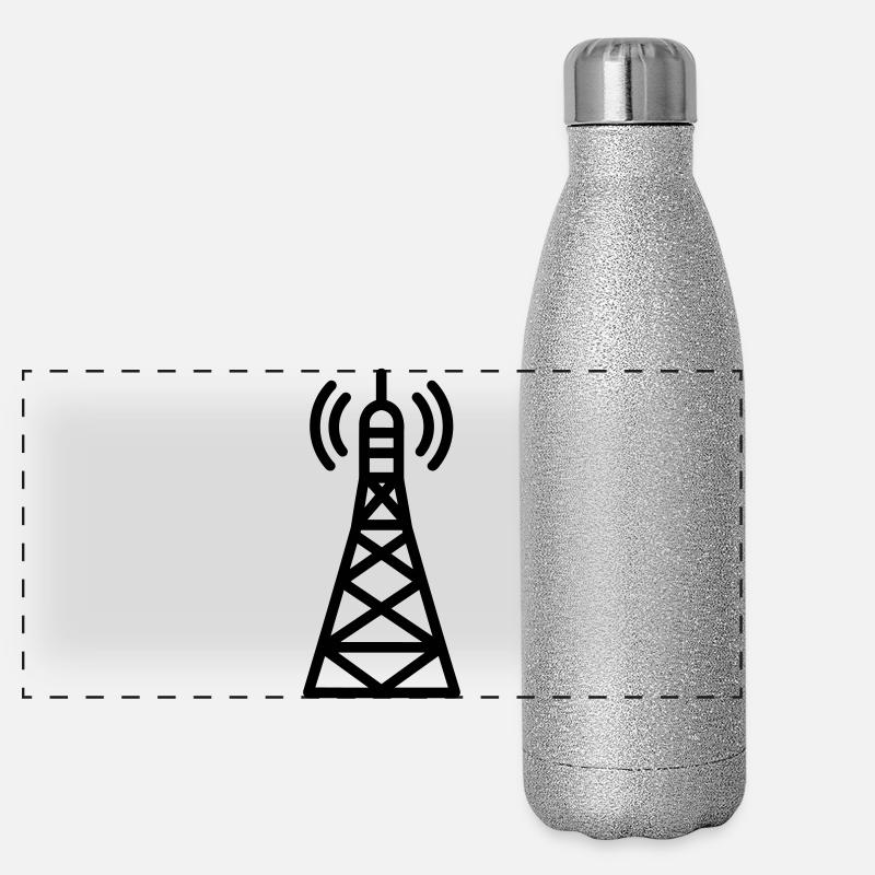 Radioturm Panorama Glitzer Isolierflasche 500 ml