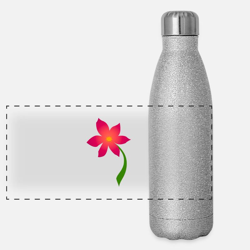 petite fleur Gourde isotherme panoramique pailletée 500 ml