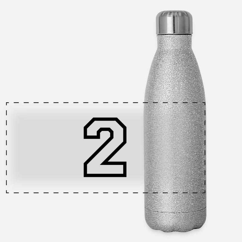 DIE NUMMER ZWEI, 2 Panorama Glitzer Isolierflasche 500 ml