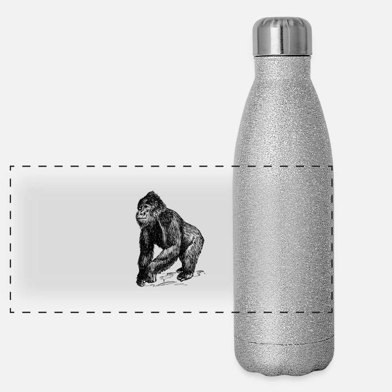 Collection singes Gourde isotherme panoramique pailletée 500 ml