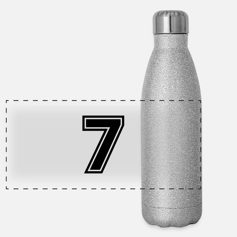 number_seven Panorama Glitzer Isolierflasche 500 ml