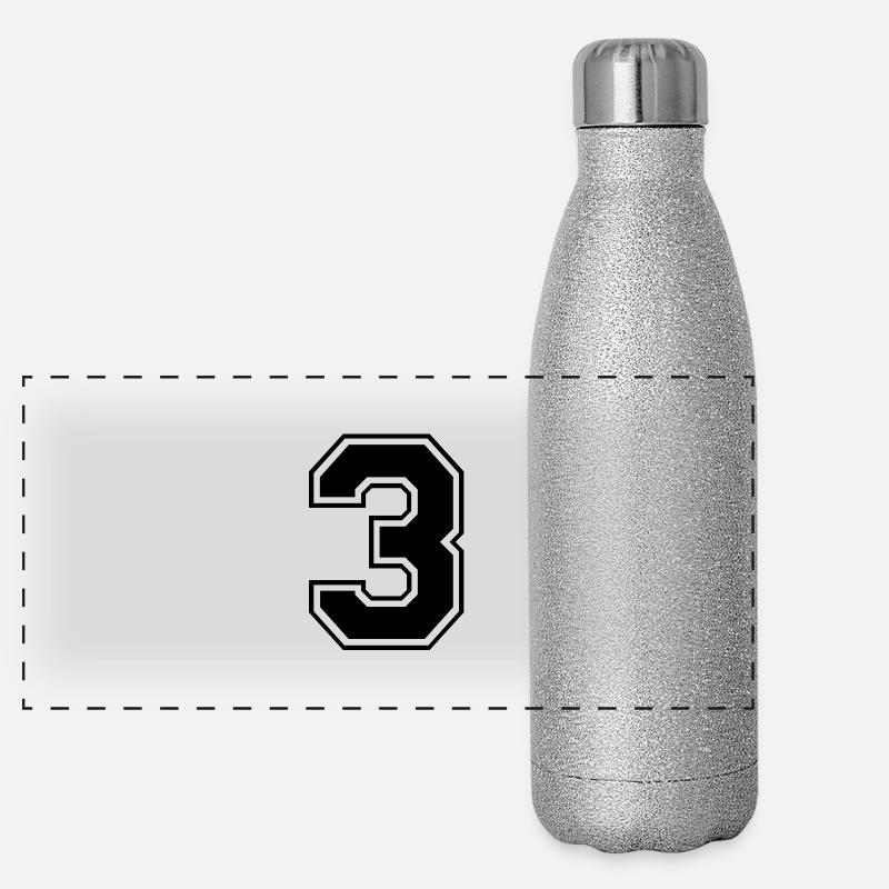 drei Panorama Glitzer Isolierflasche 500 ml