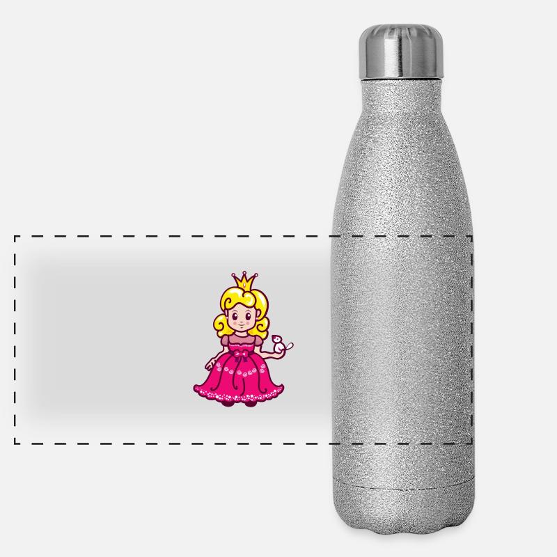 Princess Panoramic Glitter Thermal Bottle 500 ml