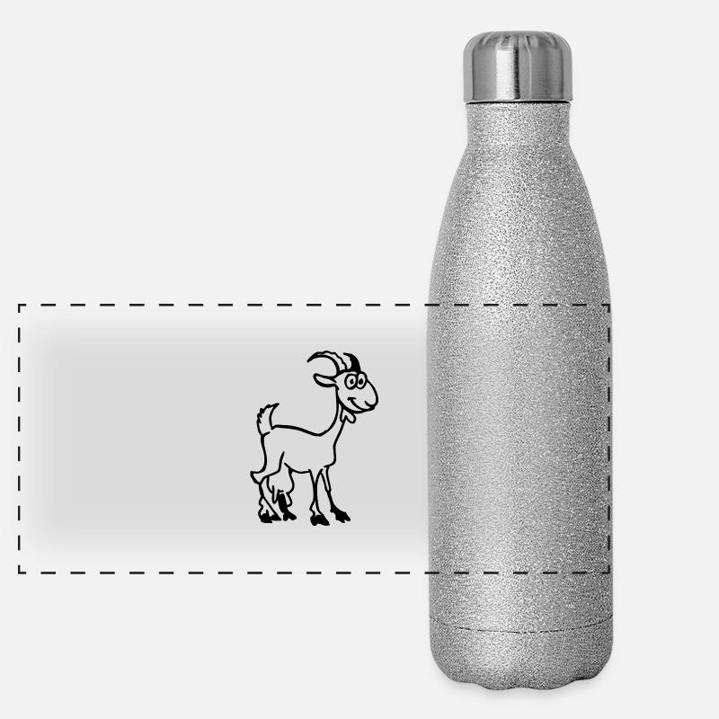 Chèvre Gourde isotherme panoramique pailletée 500 ml