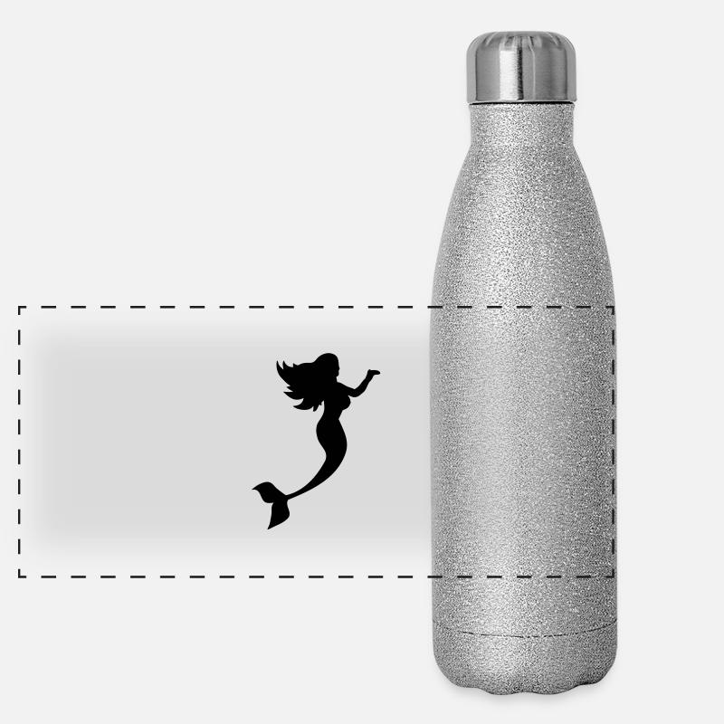 meerjungfrau_aa1 Panoramic Glitter Thermal Bottle 500 ml