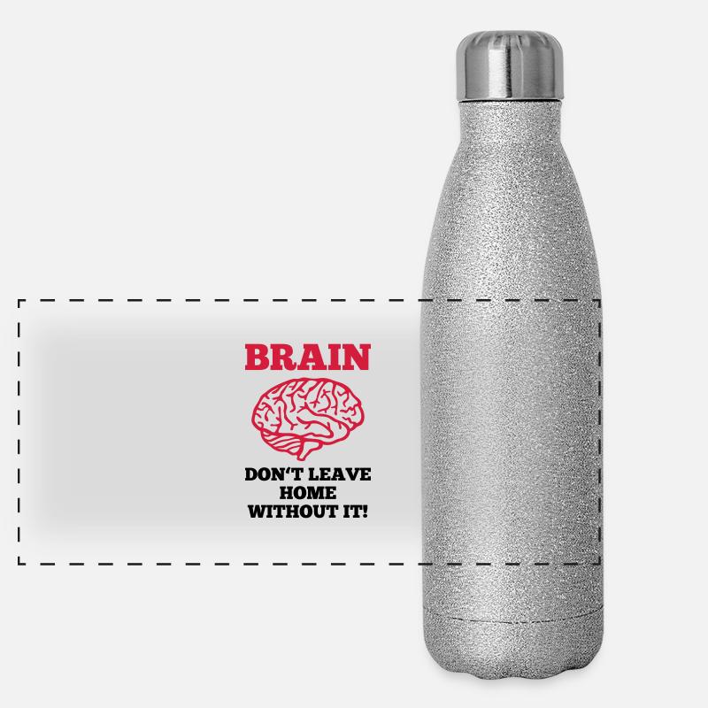 Cerveau Gourde isotherme panoramique pailletée 500 ml