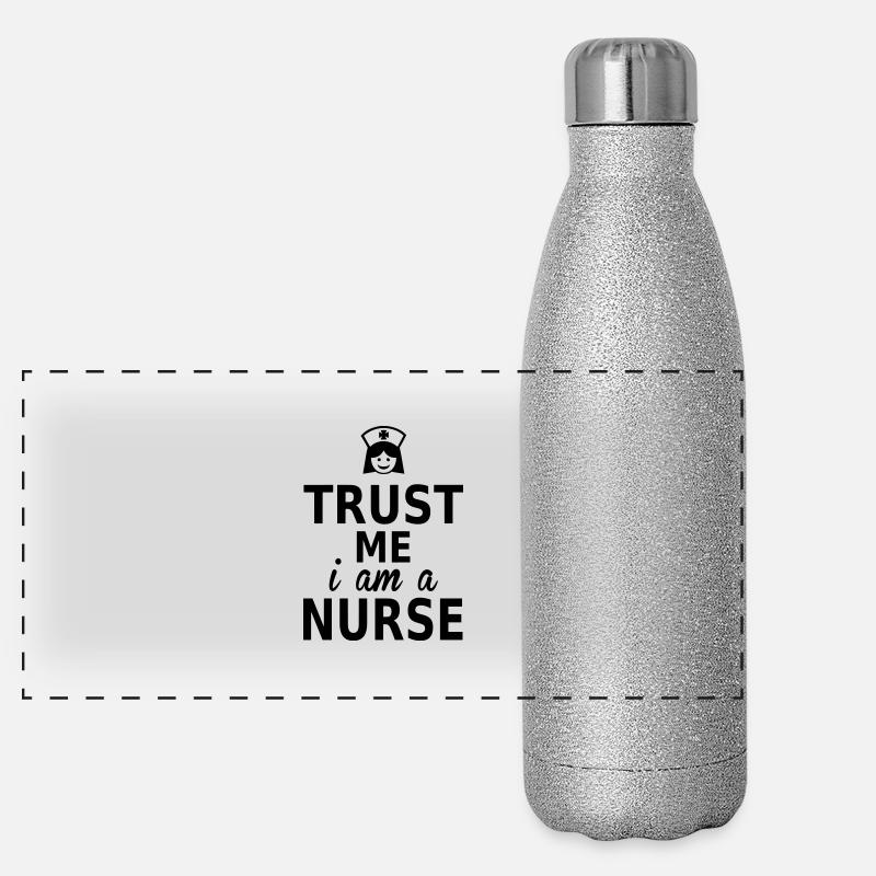 trust me i am a nurse Panoramic Glitter Thermal Bottle 500 ml