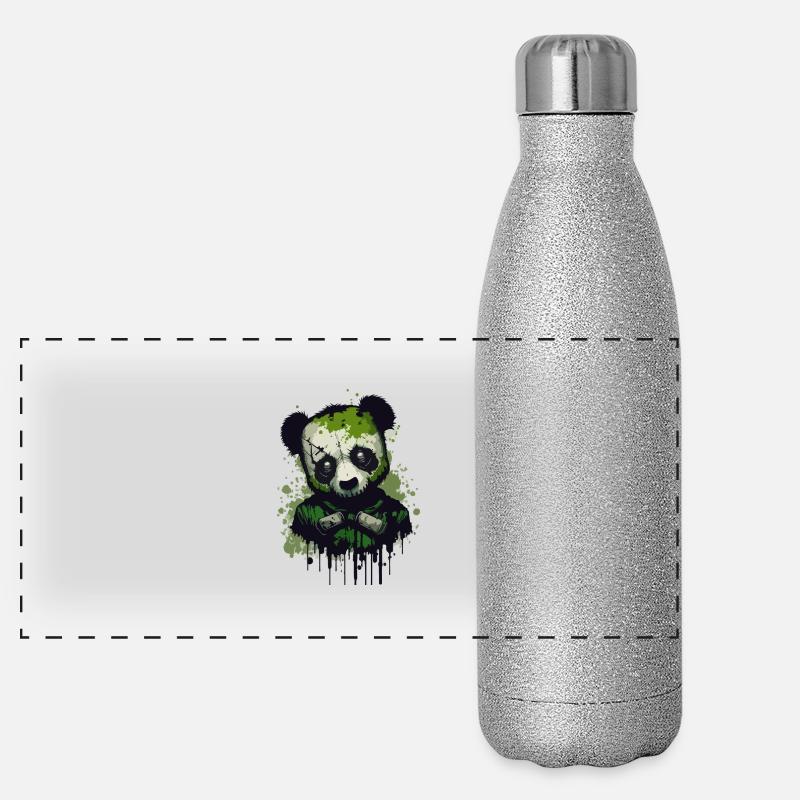 Panda toxique Gourde isotherme panoramique pailletée 500 ml