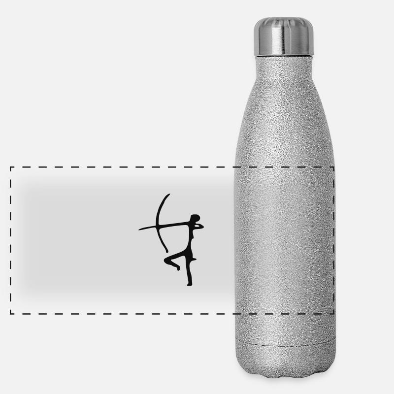Prehistoric archer Panoramic Glitter Thermal Bottle 500 ml