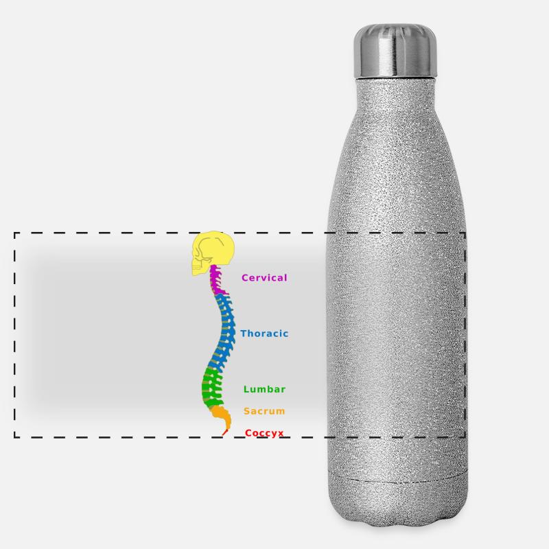 Wirbelsäule Spine Physio Panoramic Glitter Thermal Bottle 500 ml
