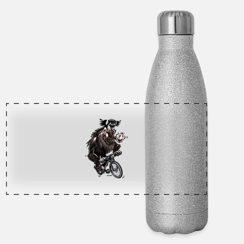 Sanglier Vététiste Gourde isotherme panoramique pailletée 500 ml