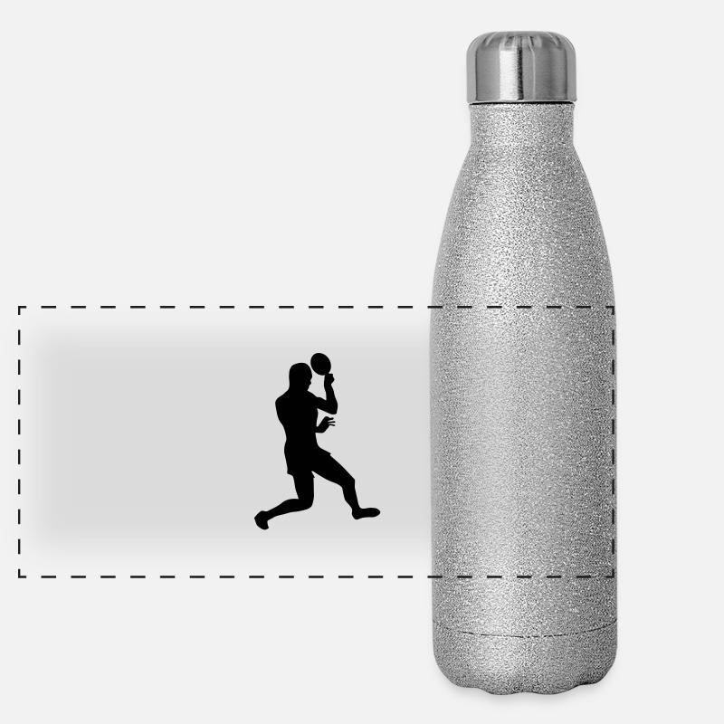 Table tennis male de Panorama Glitzer Isolierflasche 500 ml