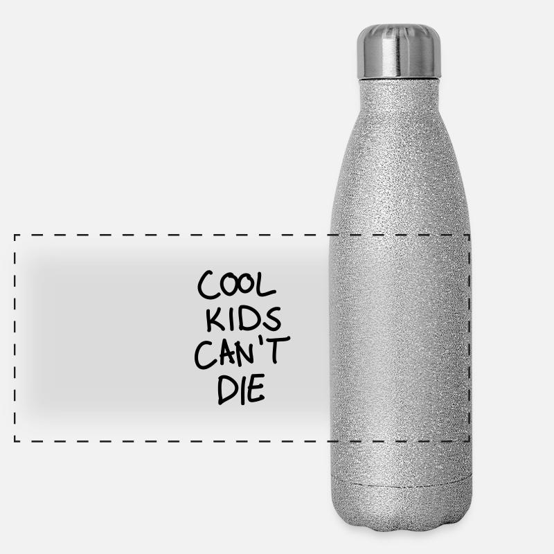 Cool kids ne peuvent pas mourir Gourde isotherme panoramique pailletée 500 ml